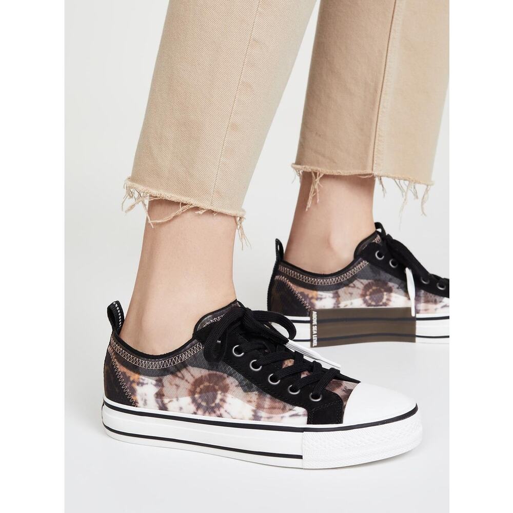New Ash Vertu Printed Mesh Sneakers in Cuoio Multi Women's Size EU 40/ US 10